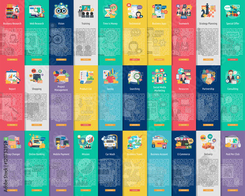 Business Design Vertical Banner Concept
