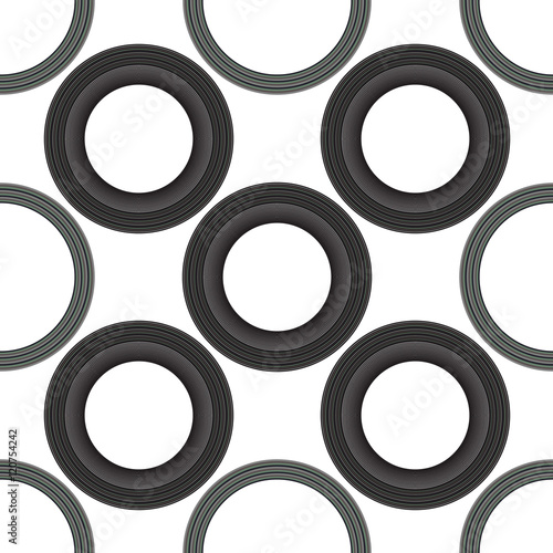 Seamless geometric pattern of circles