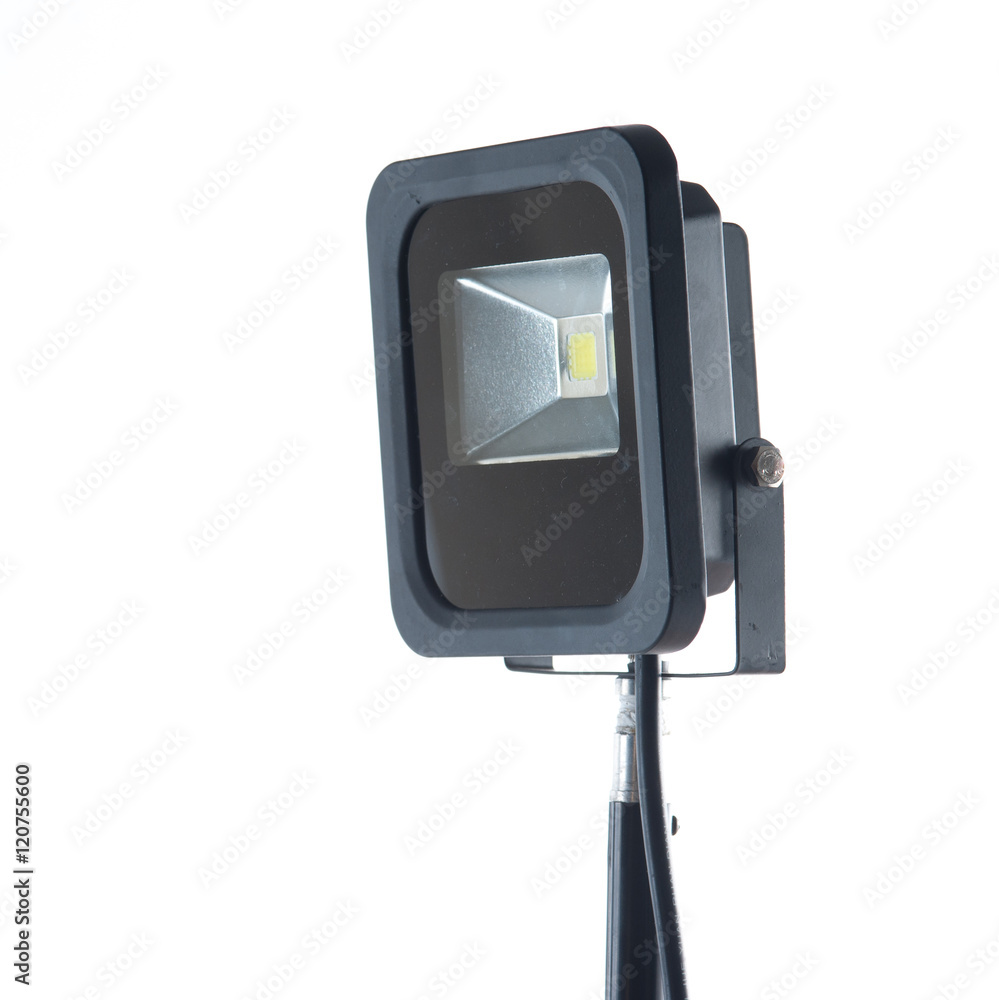 LED spotlight isolated on a white background LED spotlight isolated on a white background