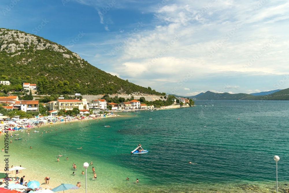 Beautiful beach in Croatia, Makarska Riviera, Croatia