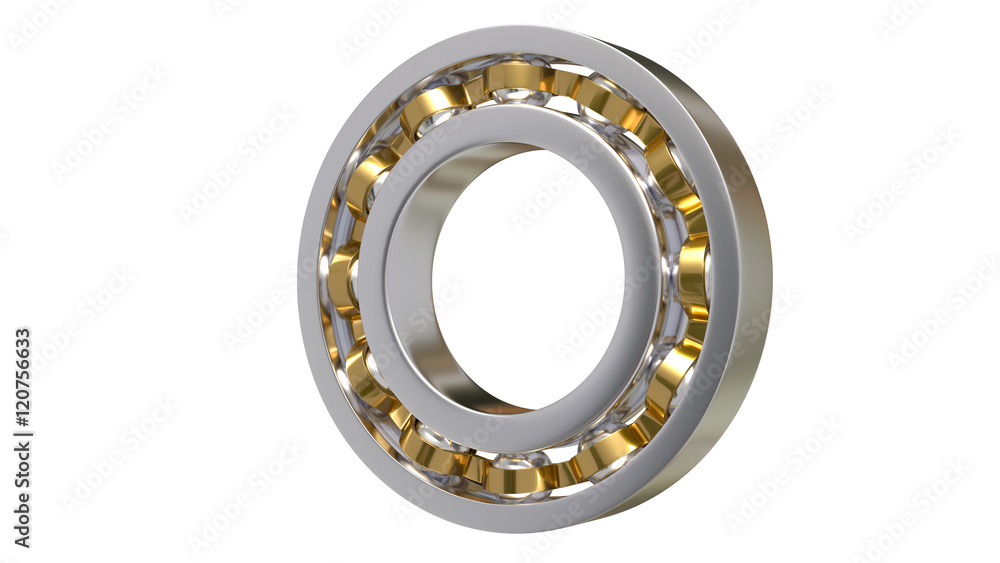 Ball bearing isolated on white background 3D Ball bearing isolated on white background 3D
