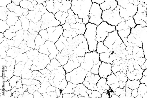 Distressed Cracked Overlay Texture of Dirty Grain 