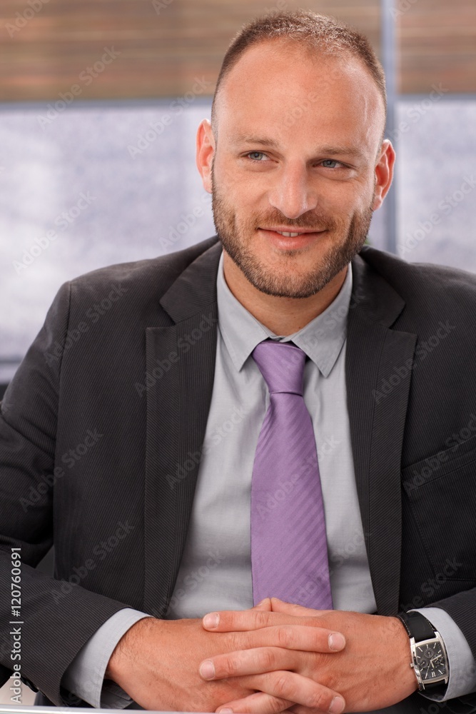 Portrait of happy businessman Portrait of happy businessman