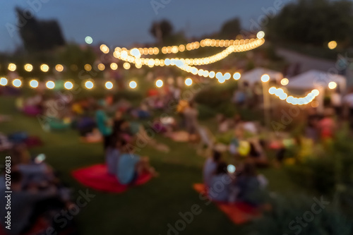blur people picnic