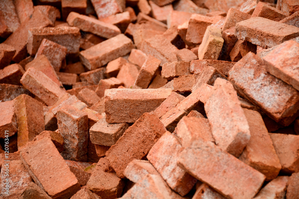 red brick background. red brick background.