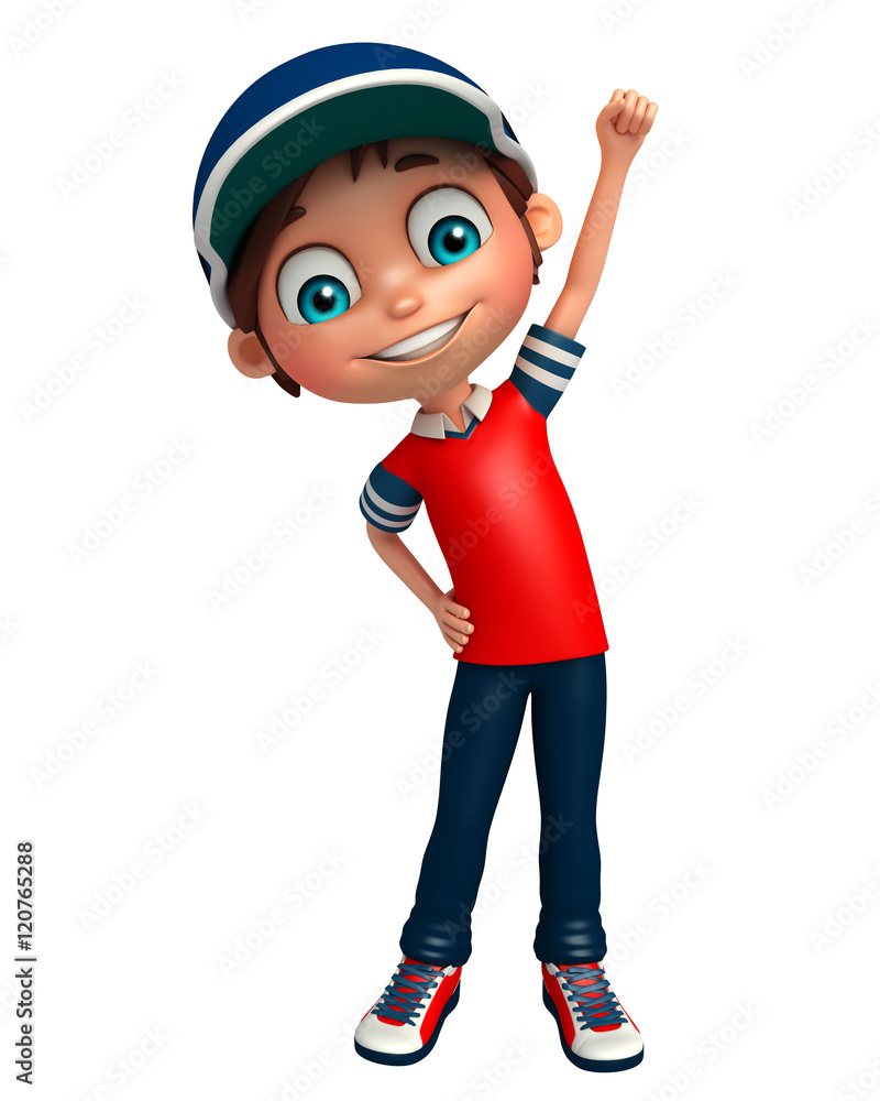 Kid boy with Funny pose Kid boy with Funny pose