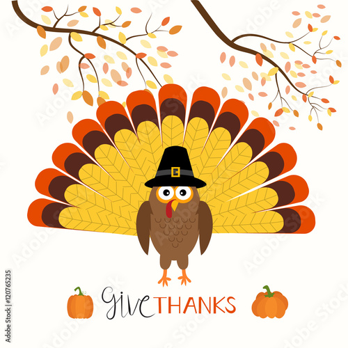 Happy Thanks giving vector. illustration EPS10.