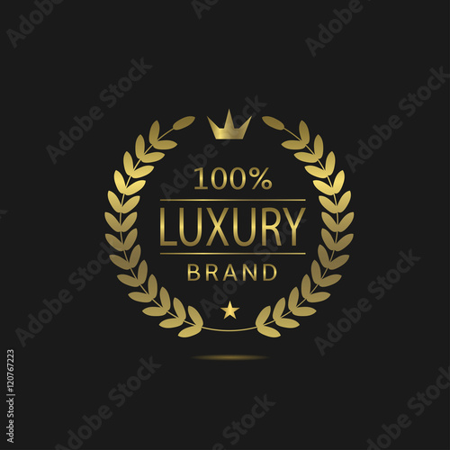 Luxury brand label