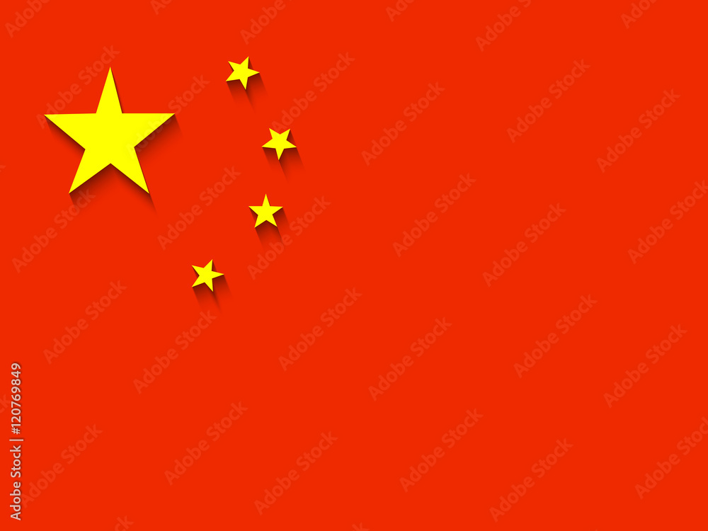 Illustration of China Flag for National Day Illustration of China Flag for National Day