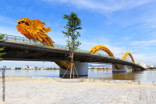 Dragon bridge in Danang, Vietnam