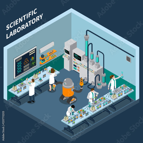 Science Isometric Concept 