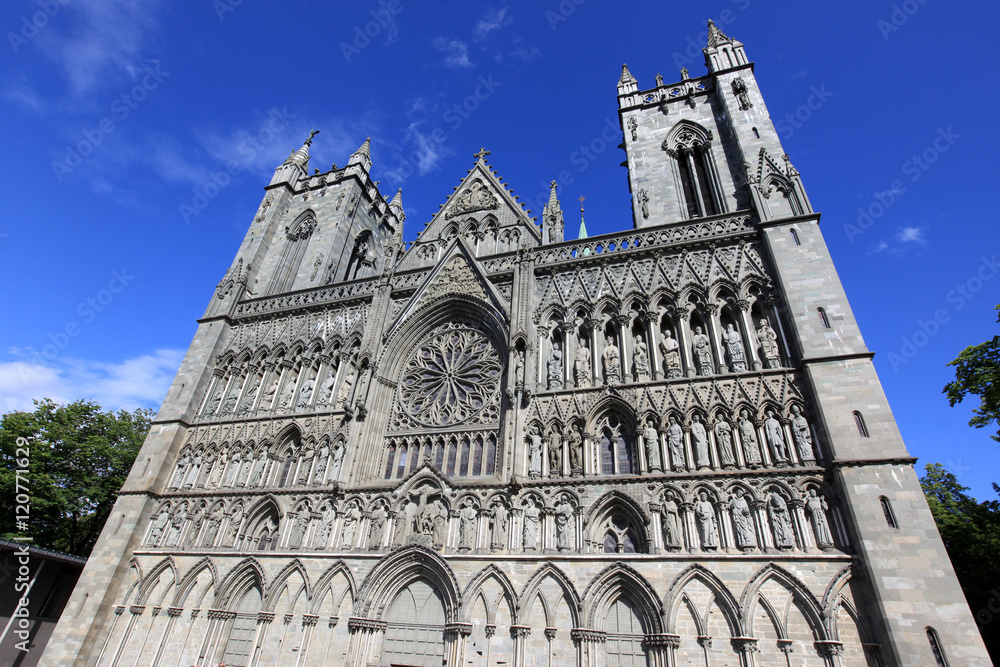 Fototapeta premium Trondheim cathedral, Norway