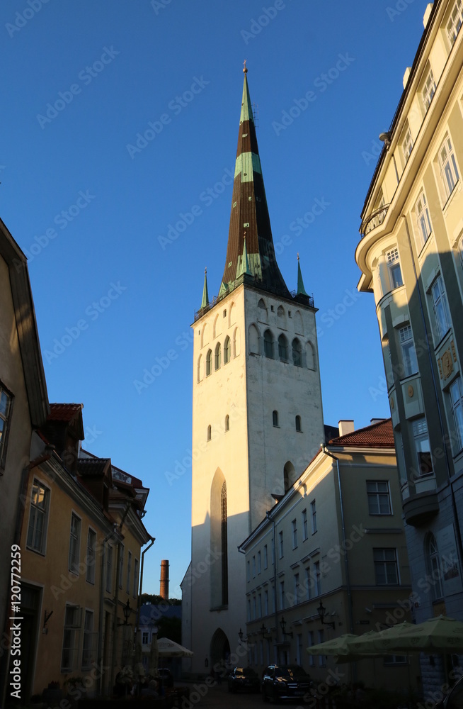 Naklejka premium Tallinn, St. Olaikirche