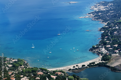 View of coast of San Teodoro  Sardinia