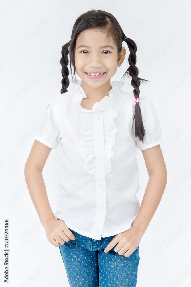 Portrait of asian cute girl with smile face Portrait of asian cute girl with smile face