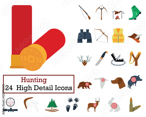 Set of 24 Hunting Icons
