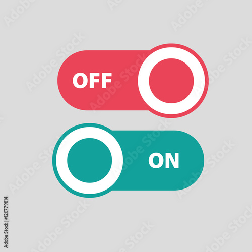 Toggle switch icons
