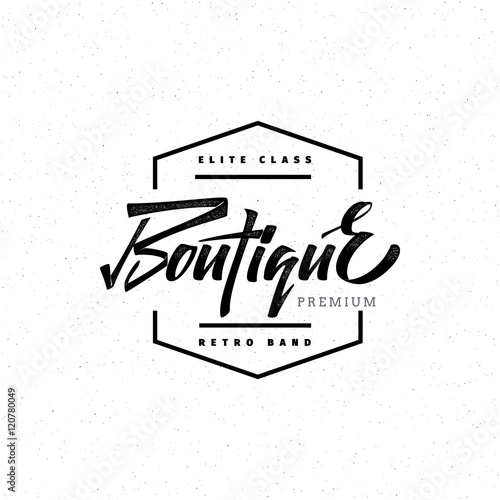 Fashion Boutique Premium - badge, logo, sticker elite class, retro brand for your design