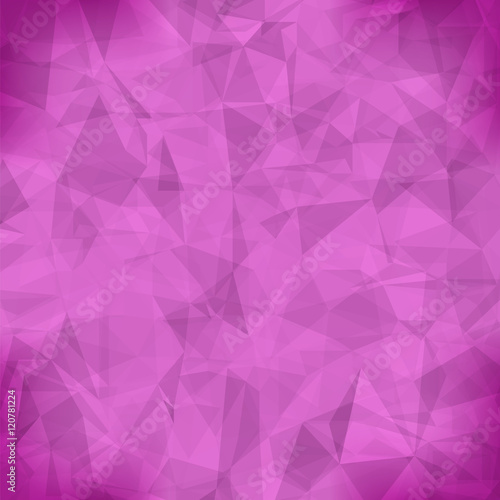 Pink Light Polygonal Mosaic Background. Business Design Templates. Triangular Geometric Pattern