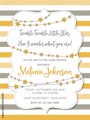 Lovely baby shower card
