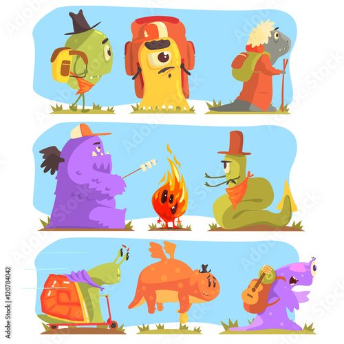 Monsters Hiking And Camping