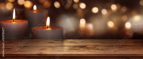 Candles lights background