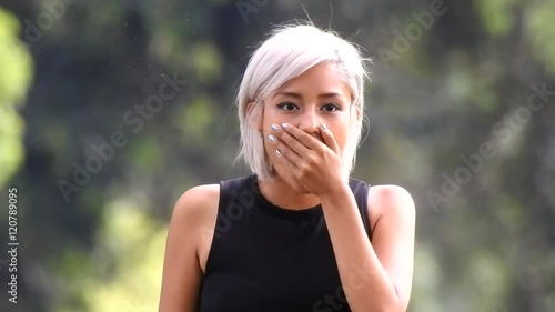 Surprised Or Startled Young Woman