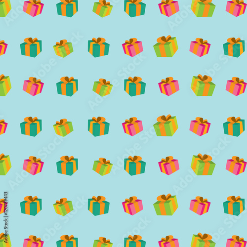 seamless pattern with gift boxes .