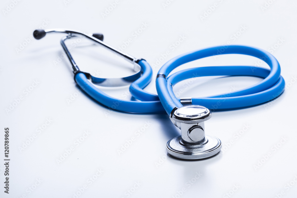 Medical stethoscope or phonendoscope isolated on white background Medical stethoscope or phonendoscope isolated on white background
