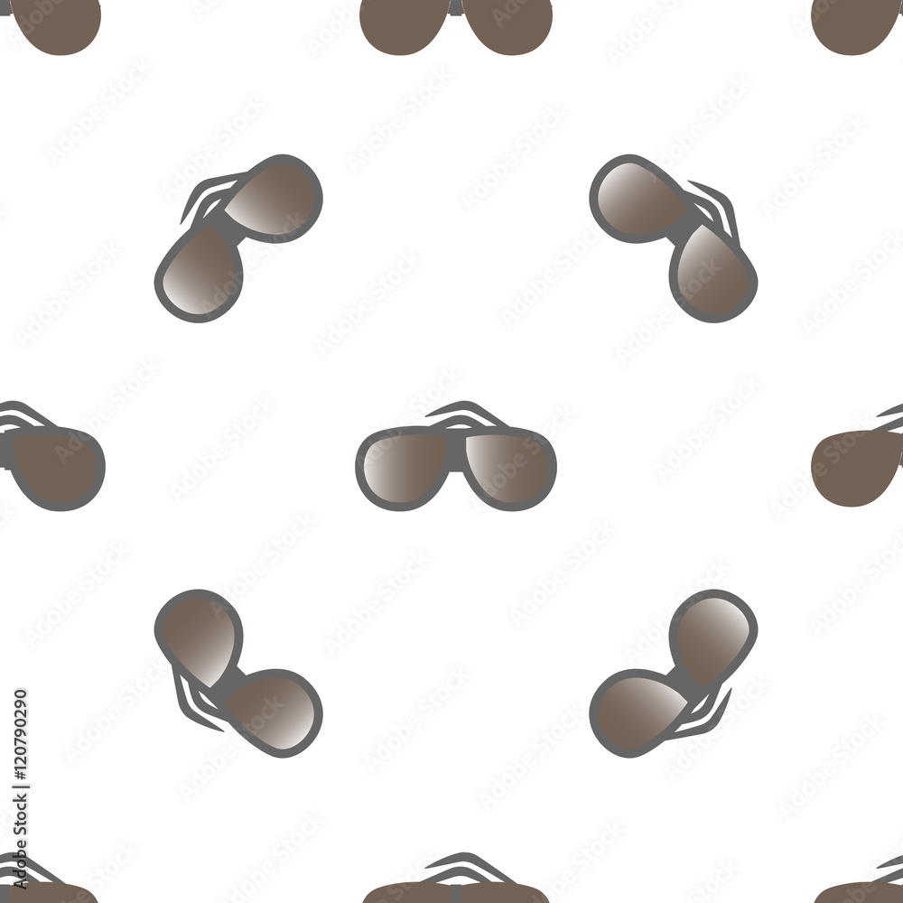 Grey glasses with gradient on white background Grey glasses with gradient on white background