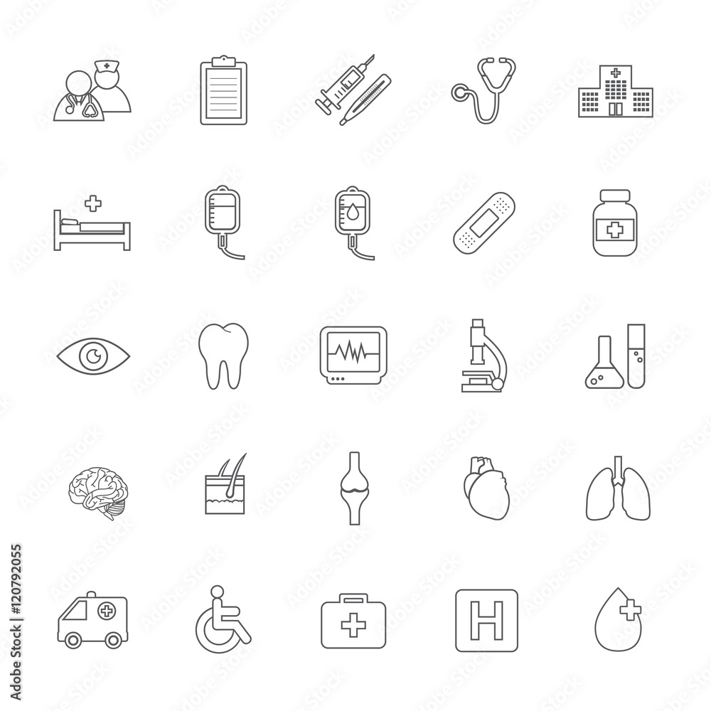 health care and medical icon health care and medical icon