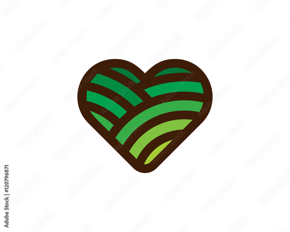 Obraz premium Farm Love Logo
