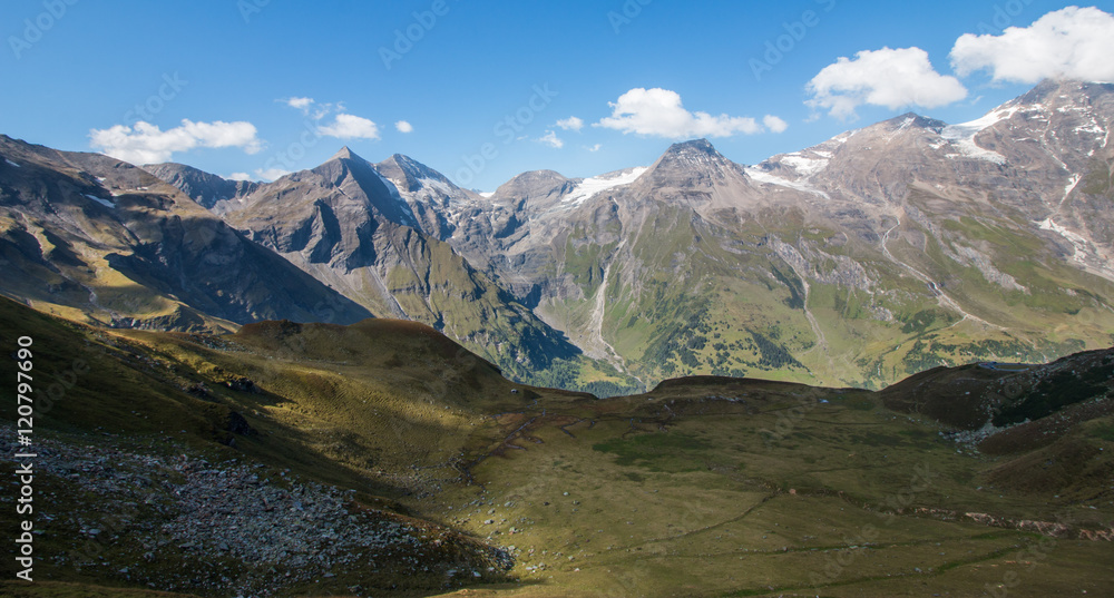 Großglockner Gebirge im Sommer, Alpen, Breitbild