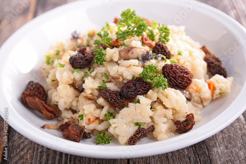 mushroom risotto