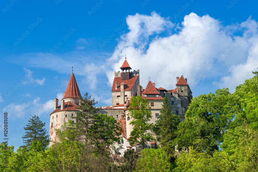 Dracula medieval Castle Bran, the most visited tourist attraction of  Brasov, Transylvania, Romania