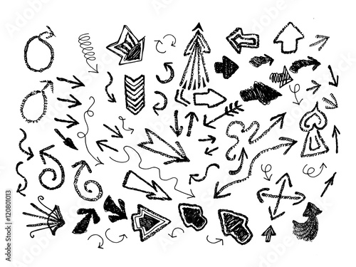 Hand Drawn Arrow Icon Set