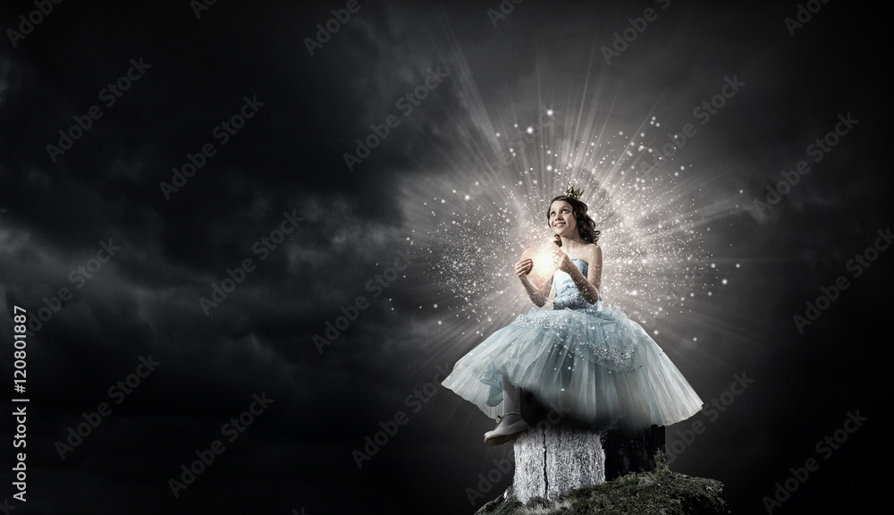 She is little princess . Mixed media She is little princess . Mixed media