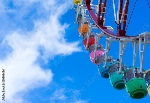 Amusement park image, ferris wheel