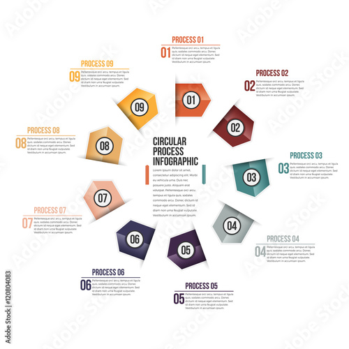 Circular Process Infographic