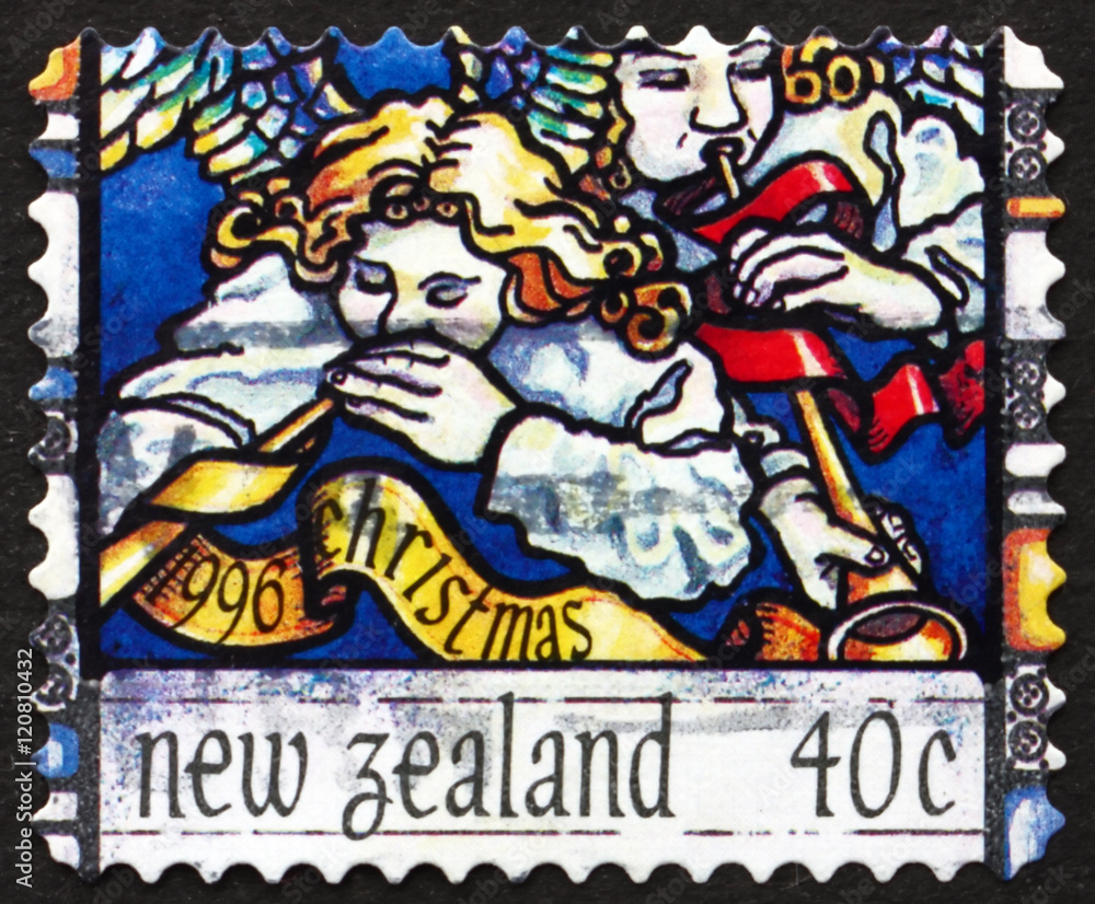 Postage stamp New Zealand 1996 Angel's Announcement to Shepherd
