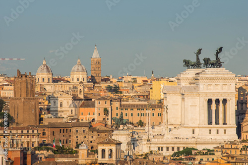 Altare della Patria, as seen from Gianicolo hill, Rome, Italy