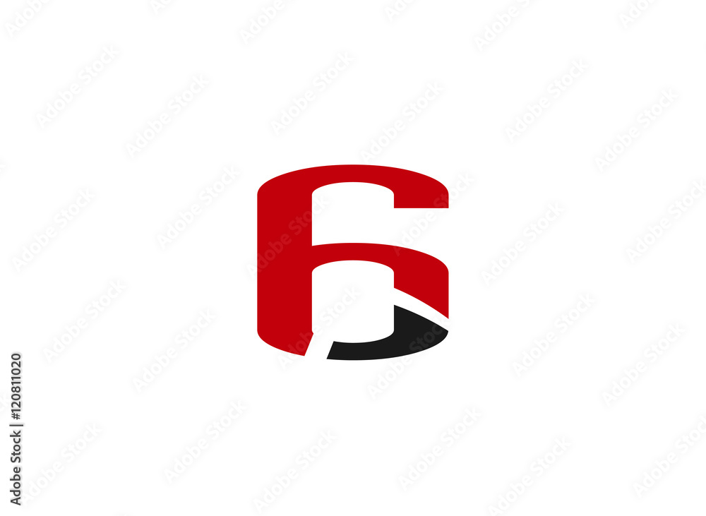 Number six 6 logo icon
Number six 6 logo icon
