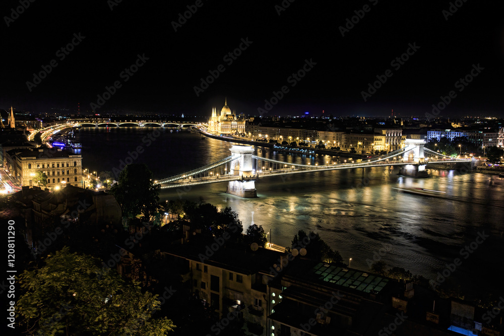 a panorama of the city of Budapest, Hungary