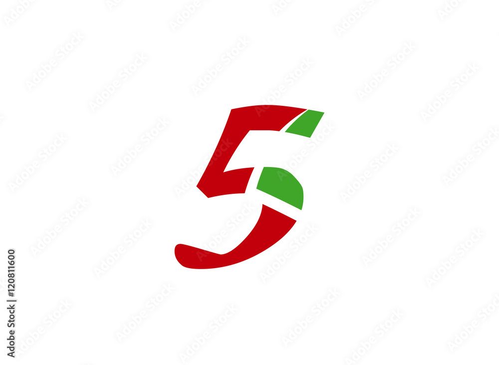 Number five logo.Logo 5 vector template
Number five logo.Logo 5 vector template