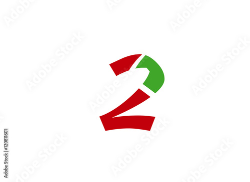 Free Download Number 2 logo. Vector logotype design.
 - GFXLoad