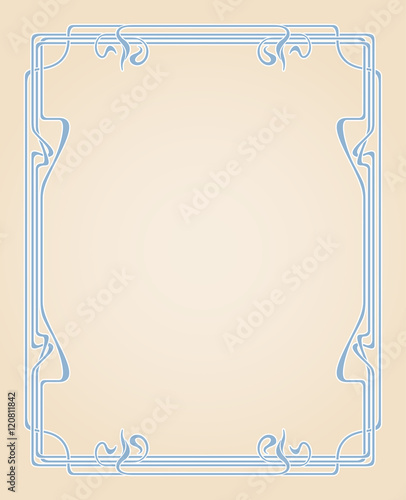 Vector art nouveau card.