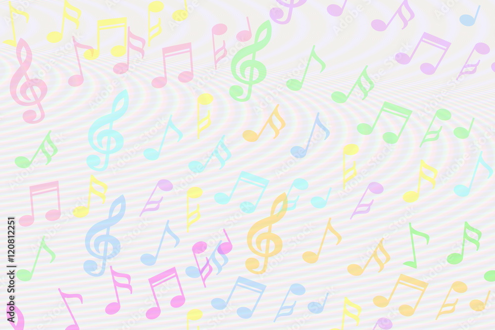 colorful Music notes background colorful Music notes background