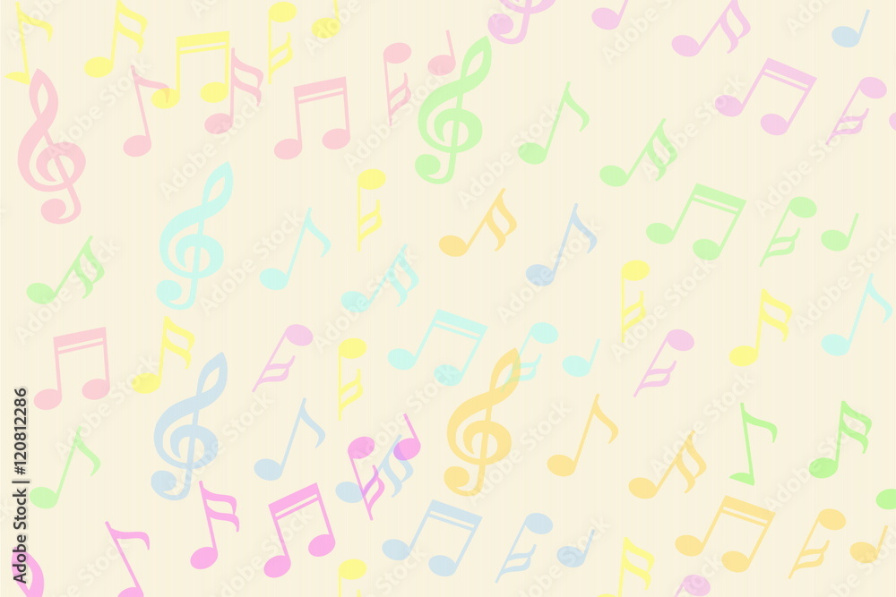colorful Music notes background colorful Music notes background
