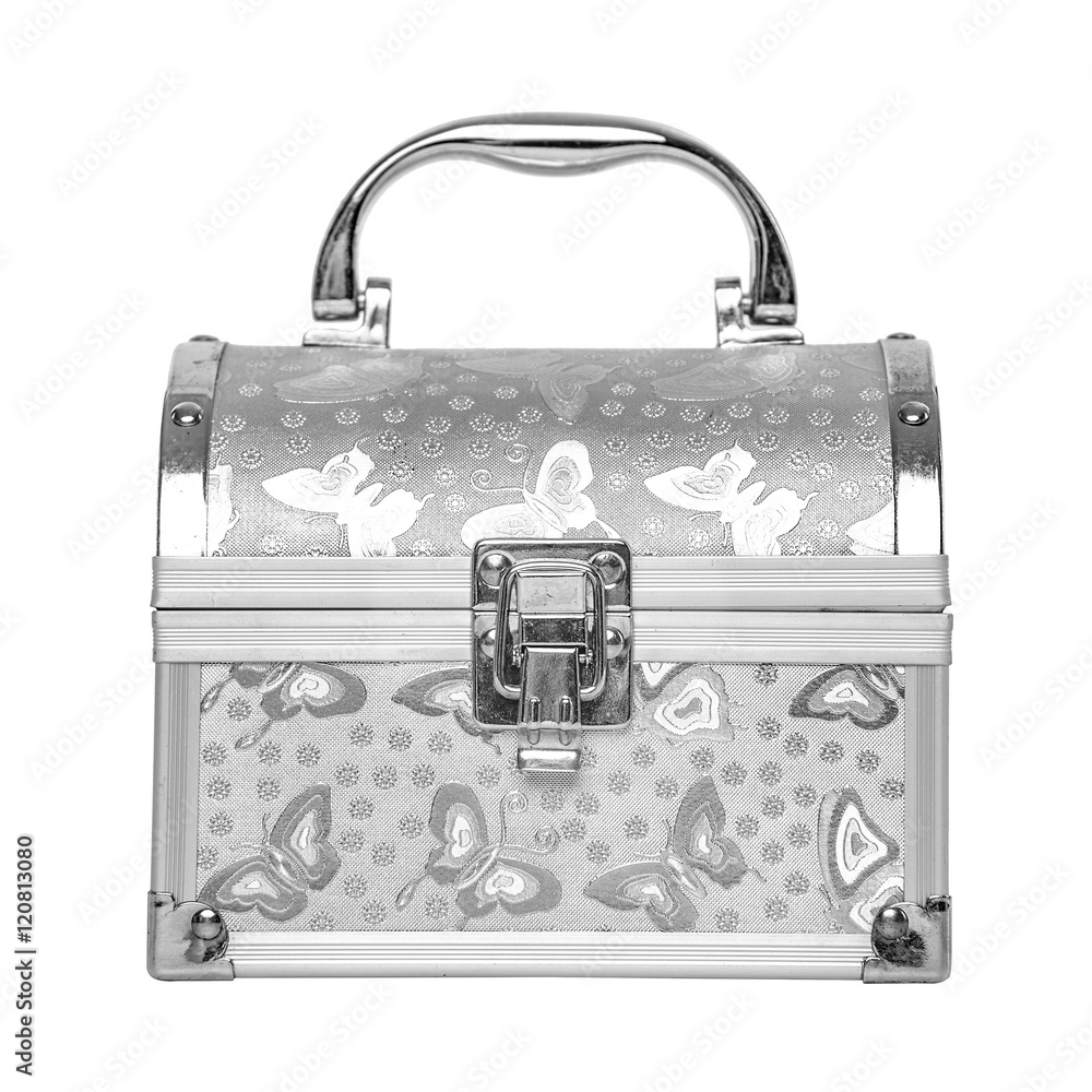 Antique silver chest. Stock Photo Adobe Stock