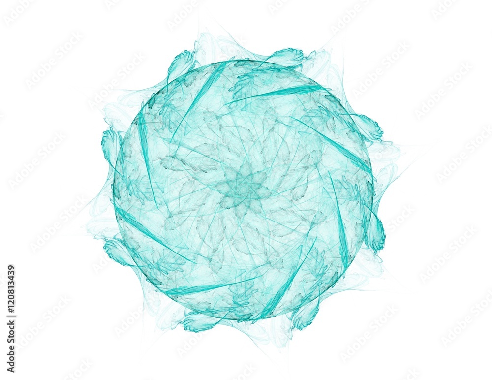 Fototapeta premium Geometry of Space series. Visually attractive backdrop made of conceptual grids curves and fractal elements suitable as element